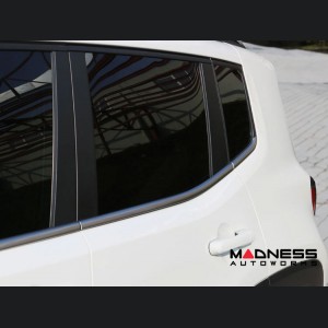 Jeep Renegade Door Trim - Side Window Molding Kit - Brushed Steel